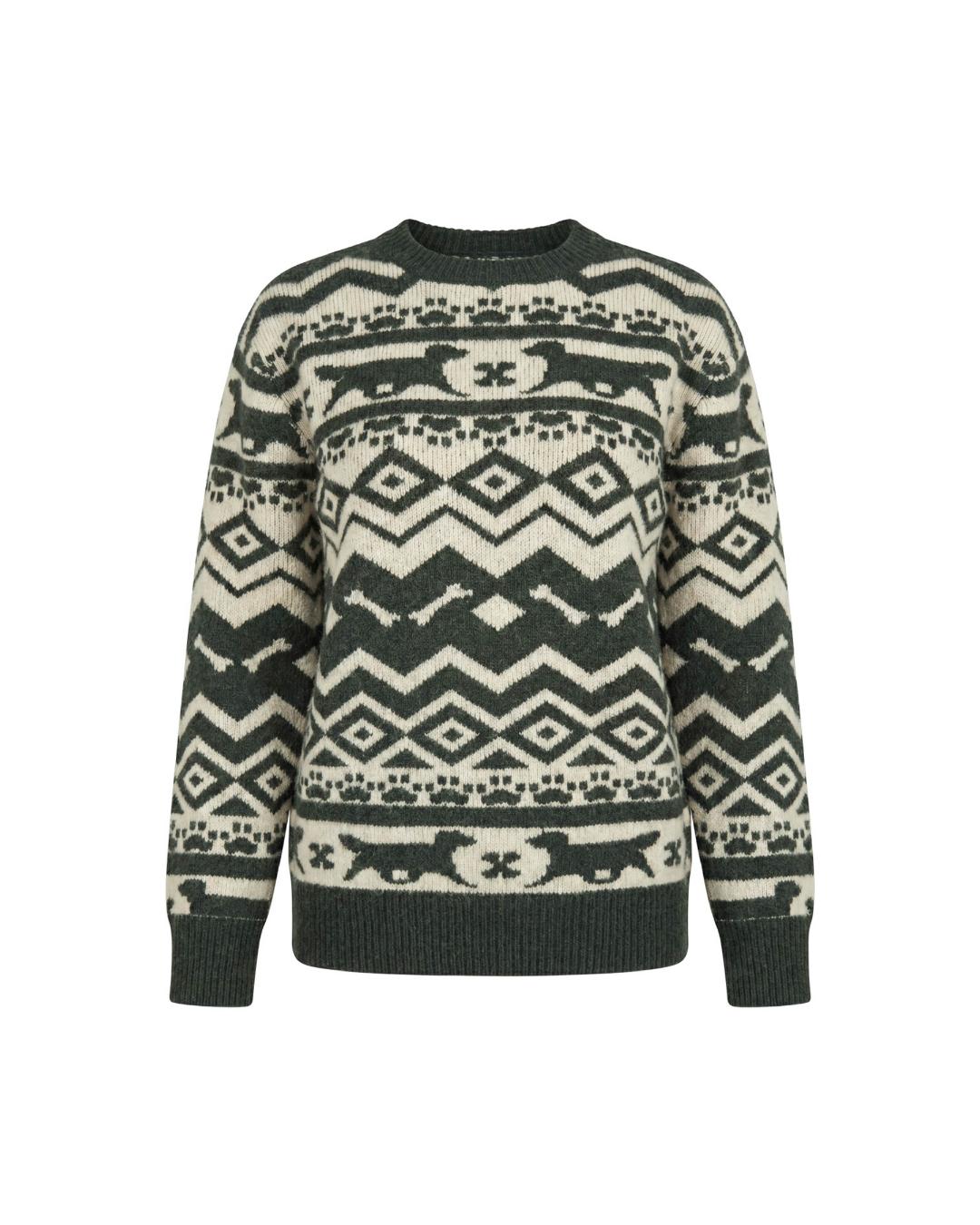 Dog Jacquard pull-over