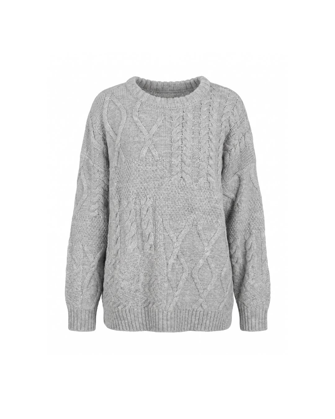Cozy patchwork pullover