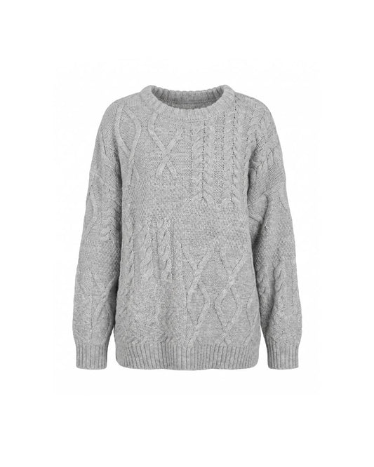 Cozy patchwork pullover